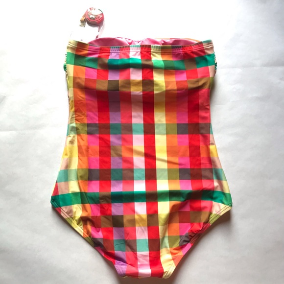Kate Spade Convertible Halter Swimsuit Multicolor - Picture 9 of 10